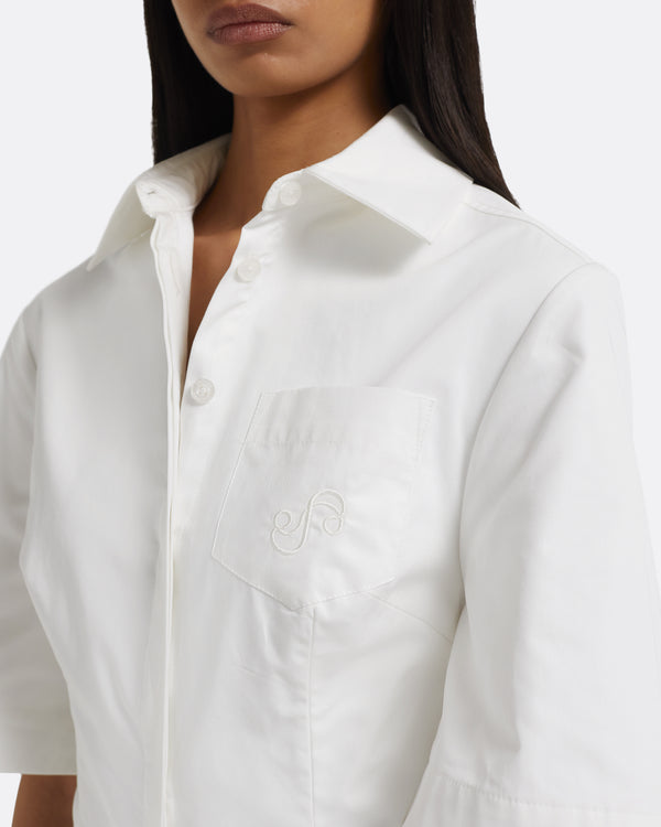 Safiyaa Aster Midi Dress In Ivory