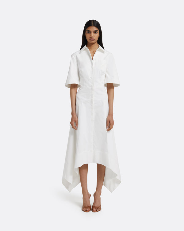 safiyaa Aster Midi Dress in Ivory
