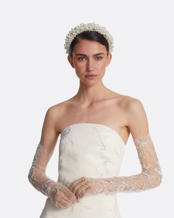 Safiyaa Astin Ivory & Fern Gloves