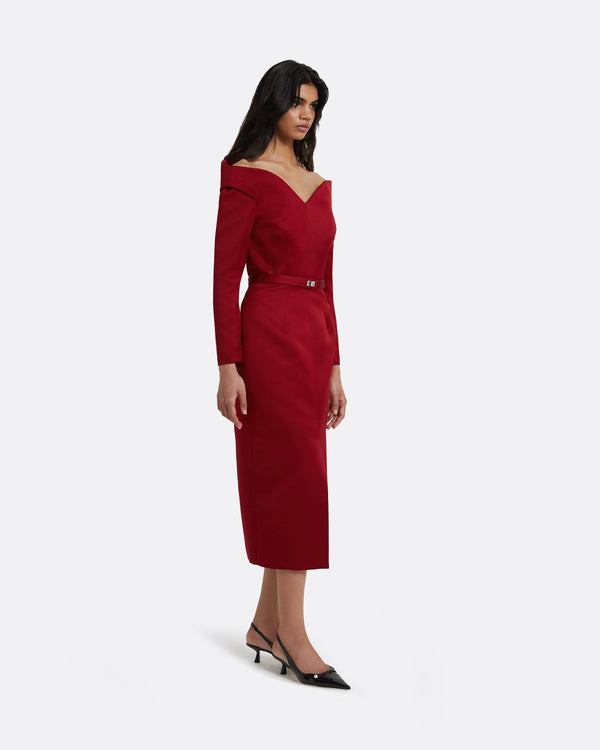 Safiyaa Asuman Swinton Midi Dress