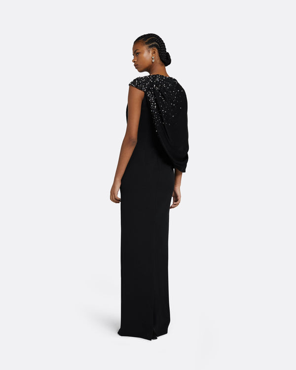 Safiyaa Aylin Black Long Dress