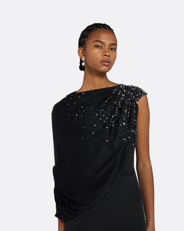 Safiyaa Aylin Black Long Dress