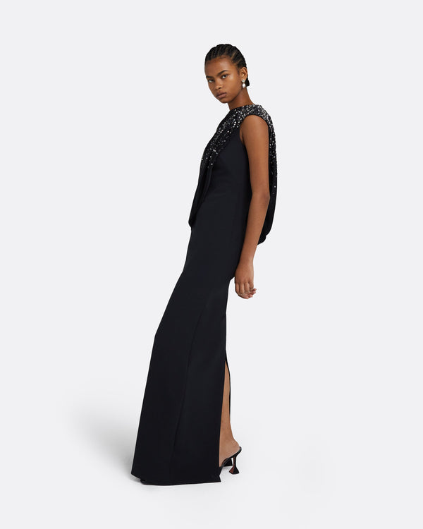 Safiyaa Aylin Black Long Dress