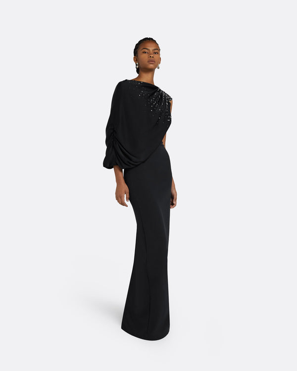 safiyaa Aylin Black Long Dress