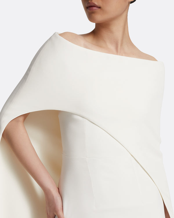 Safiyaa Azrael Long Dress & Maddox Harness In Ivory