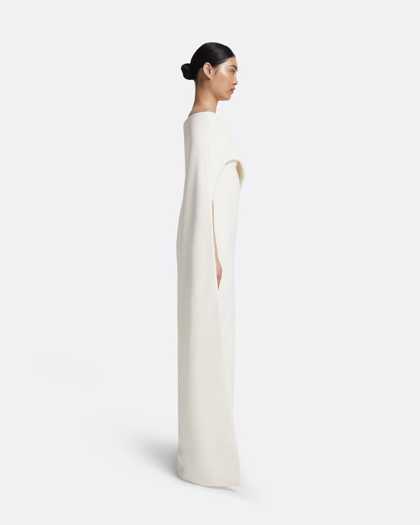Safiyaa Azrael Long Dress & Maddox Harness In Ivory