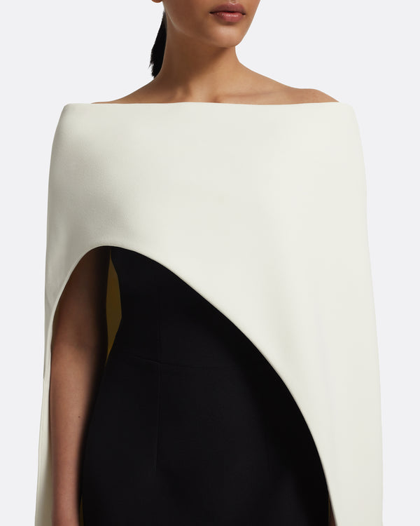 Safiyaa Azrael Long Dress & Maddox Harness In Ivory