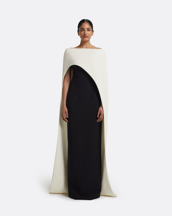 safiyaa Azrael Long Dress & Maddox Harness in Ivory