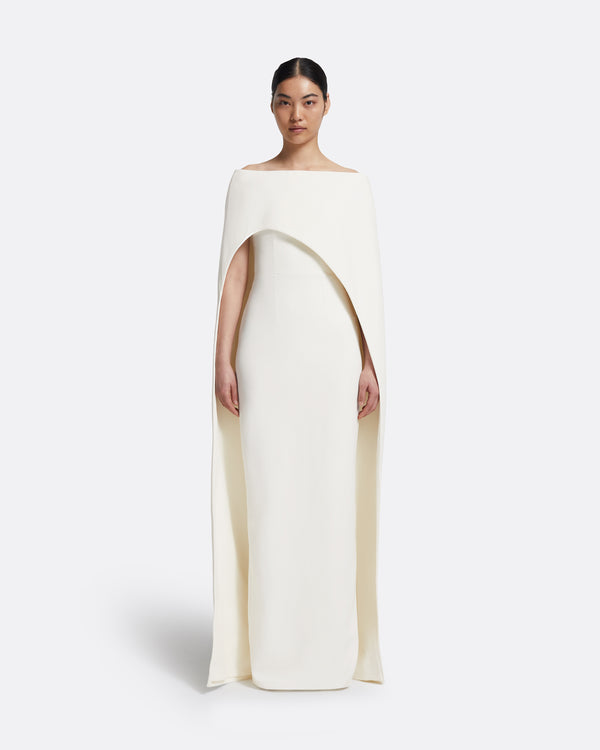 safiyaa Azrael Long Dress & Maddox Harness in Ivory