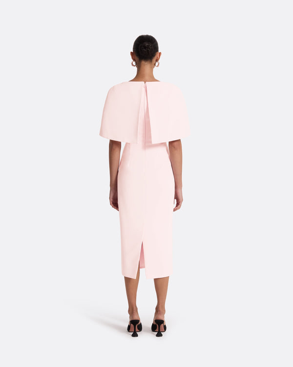 Safiyaa Barb Peony Blush Midi Dress
