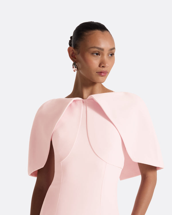 Safiyaa Barb Peony Blush Midi Dress