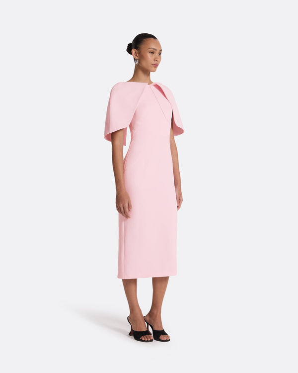Safiyaa Barb Peony Blush Midi Dress