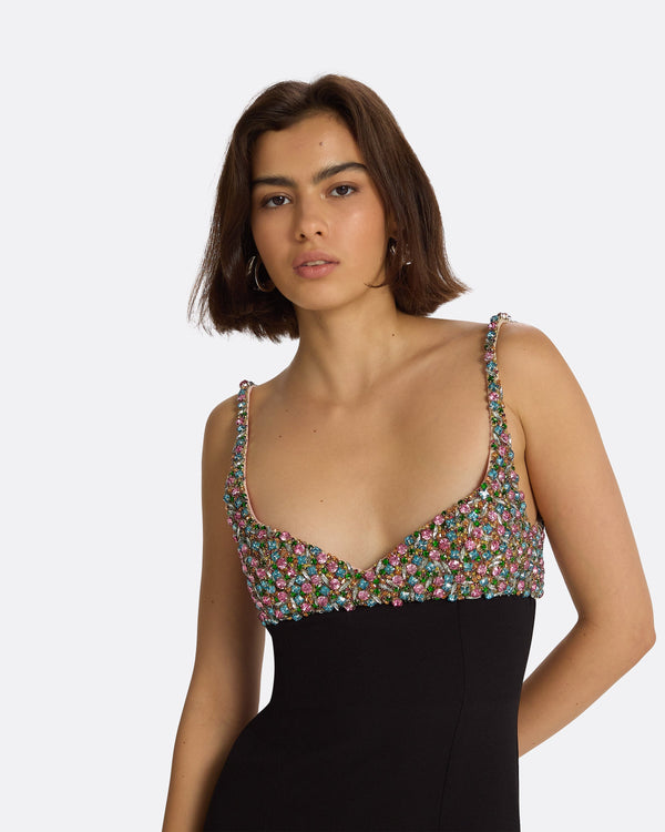 Safiyaa Beatriz Black Long Dress