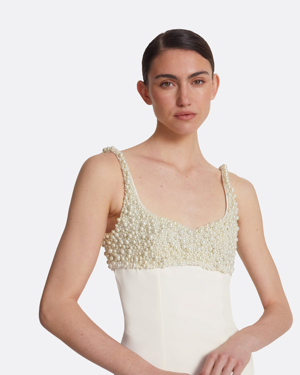 Safiyaa Beatriz Ivory Long Dress