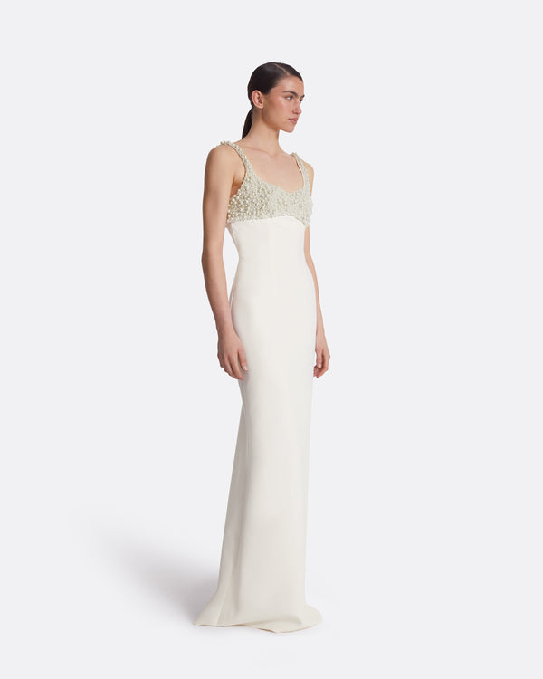 Safiyaa Beatriz Ivory Long Dress