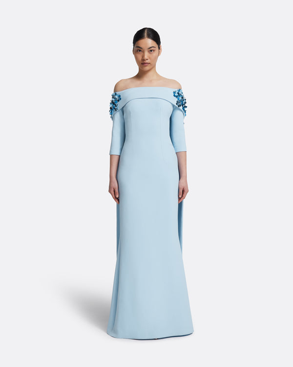 safiyaa Bellara Pale Blue Harness & Soshin Dress