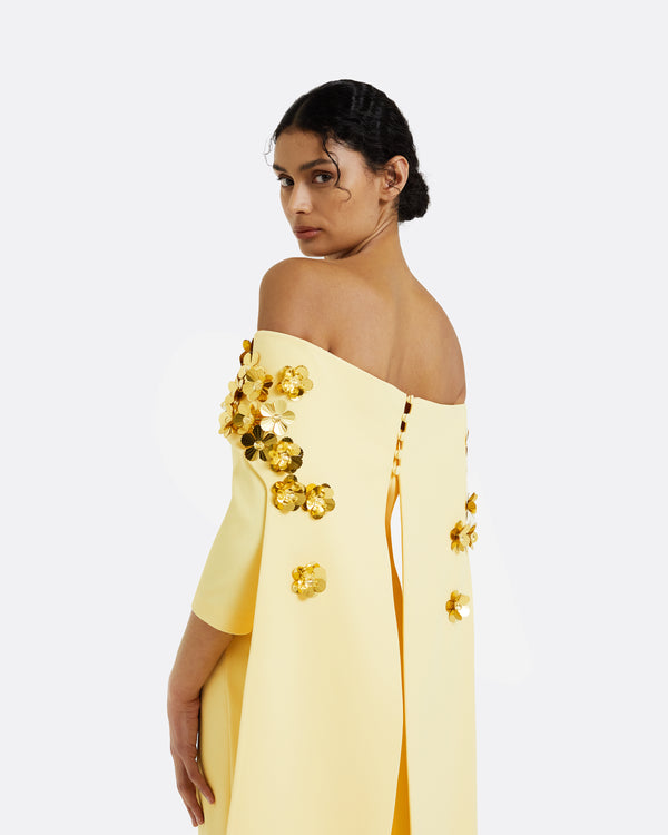 Safiyaa Bellara Pale Yellow Harness & Soshin Dress