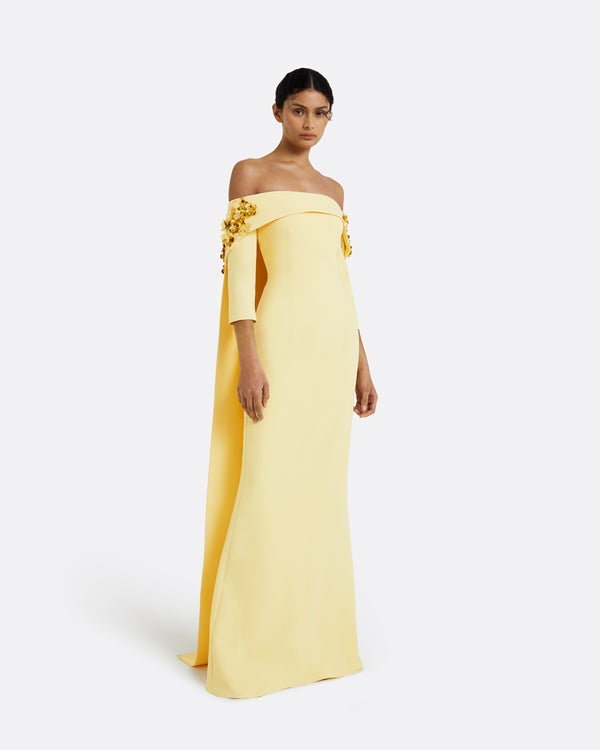 Safiyaa Bellara Pale Yellow Harness & Soshin Dress