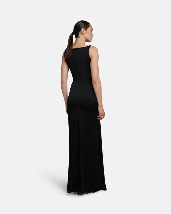 Safiyaa Bendetta Black Long Dress