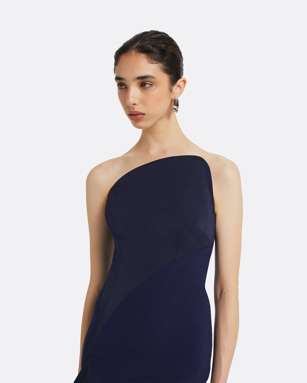 Safiyaa Bengi Azurite Blue Long Dress