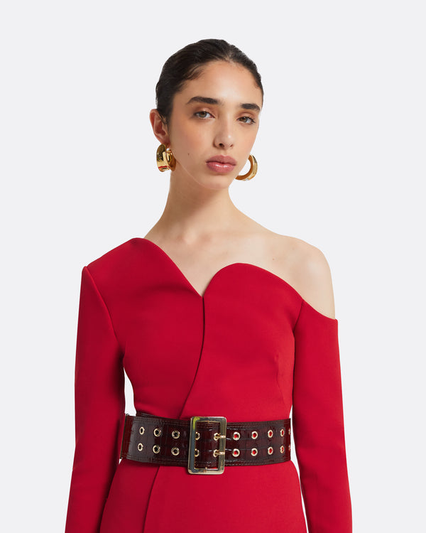 Safiyaa Benke Burgundy Belt