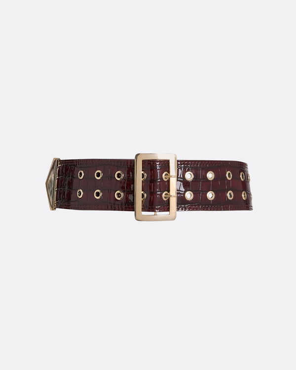 safiyaa Benke Burgundy Belt