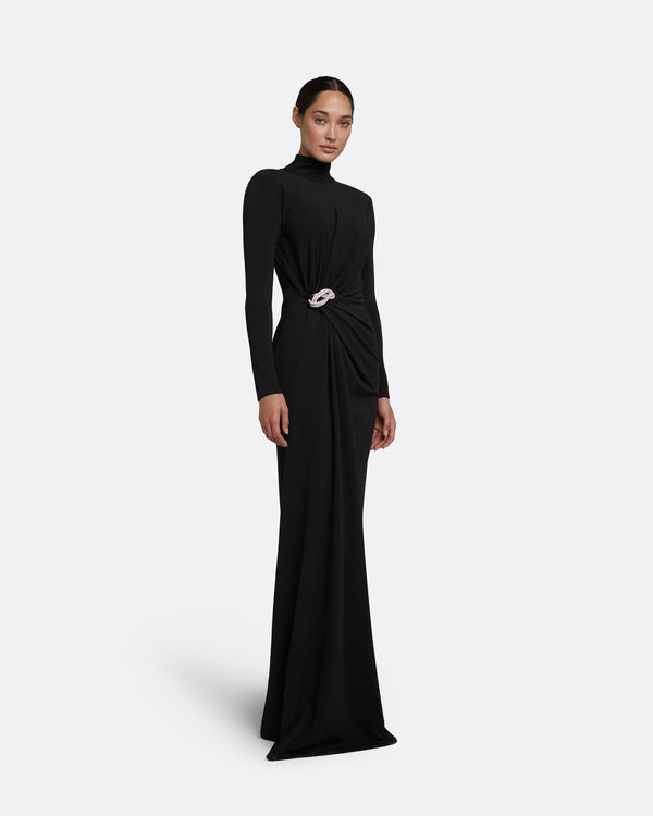 Safiyaa Benni Black Long Dress