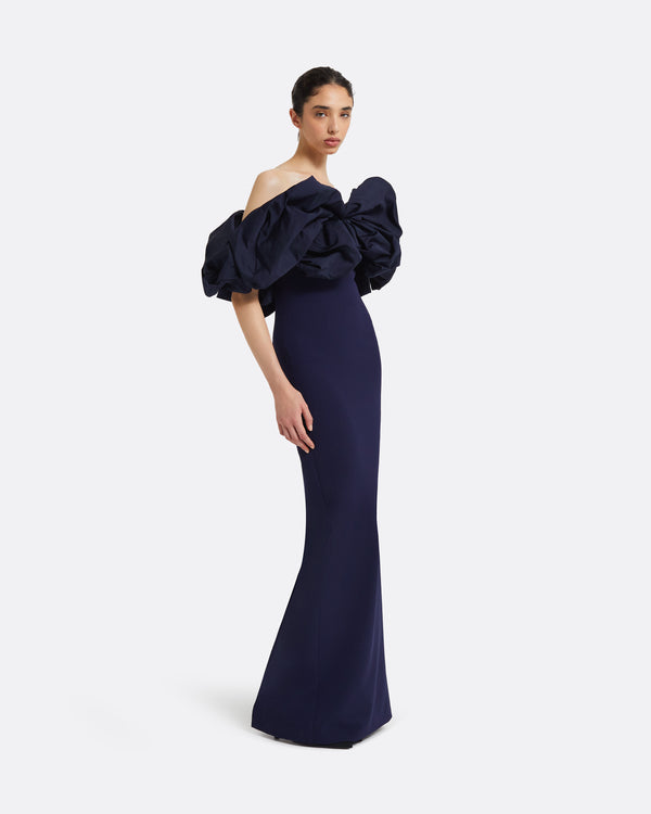 Safiyaa Billie Azurite Blue Long Dress