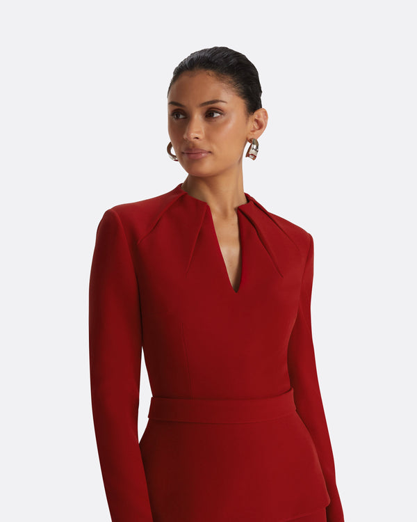 Safiyaa Blanca Azalea Red Top