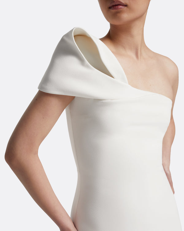 Safiyaa Blanchette Long Dress In Ivory