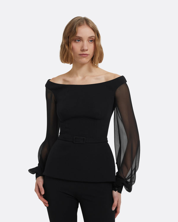 Safiyaa Breena Top In Black