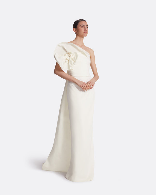 Safiyaa Briannie Ivory Long Dress