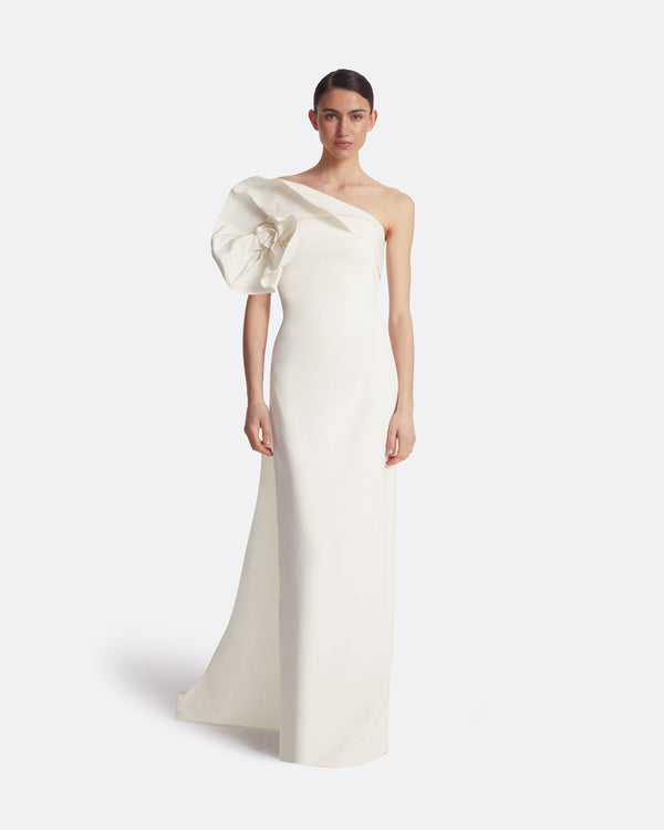 safiyaa Briannie Ivory Long Dress