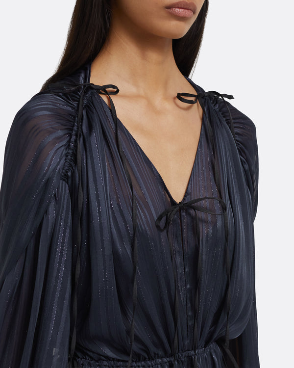 Safiyaa Briar Short Dress In Navy