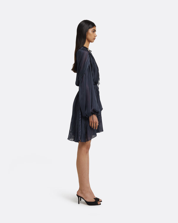 Safiyaa Briar Short Dress In Navy