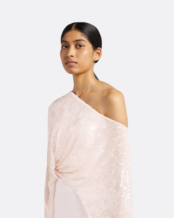 Safiyaa Cadenza Barely Pink Long Dress