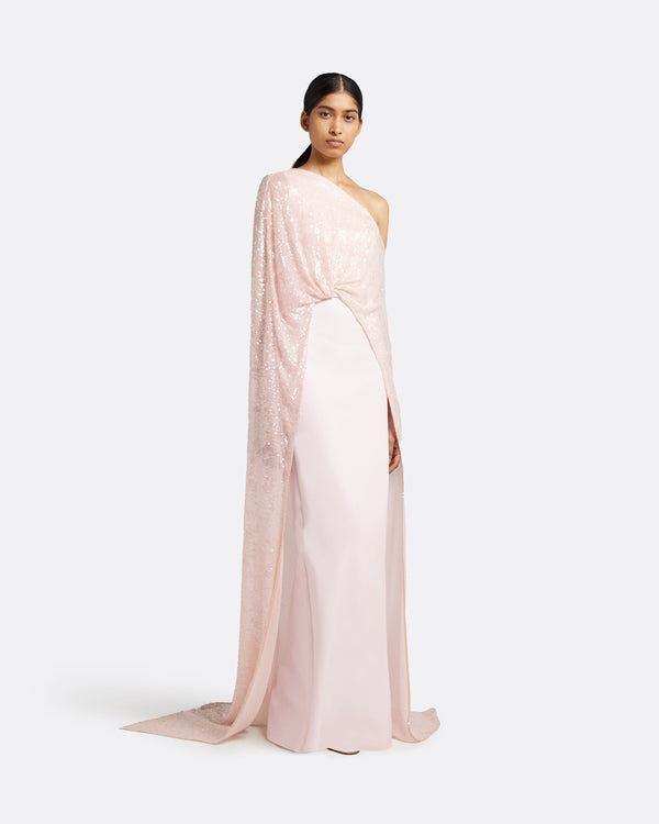 Safiyaa Cadenza Barely Pink Long Dress