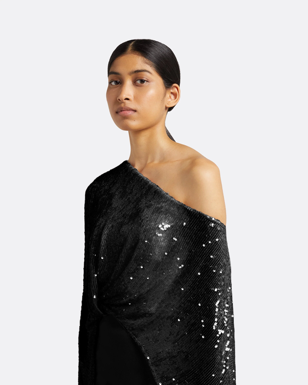 Safiyaa Cadenza Black Long Dress