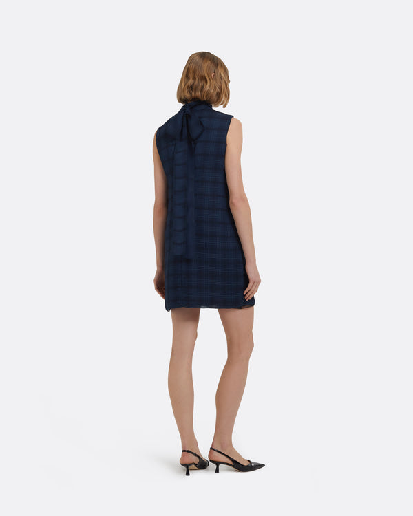 Safiyaa Carissa Short Dress In Navy
