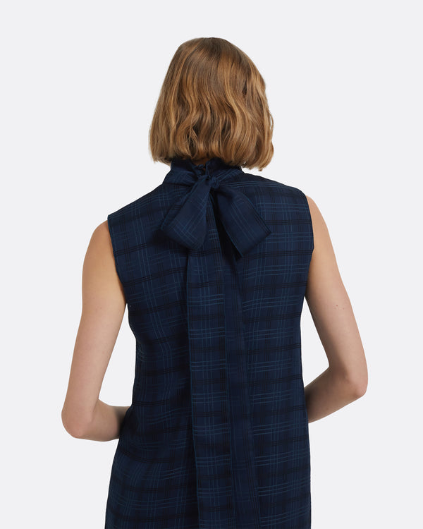 Safiyaa Carissa Short Dress In Navy