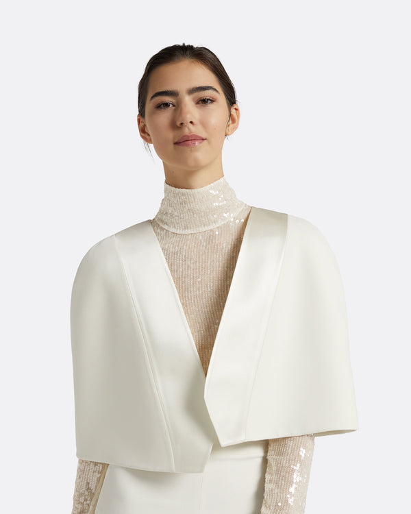 Safiyaa Cassie Ivory Cape