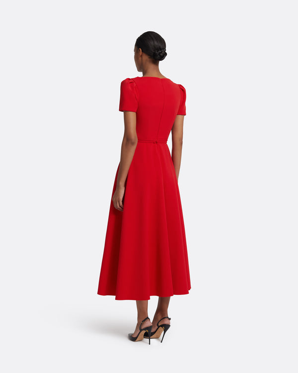 Safiyaa Cecilia Dresses In Cherry Red