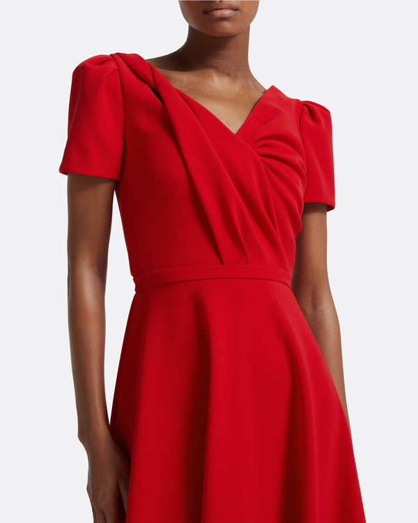 Safiyaa Cecilia Dresses In Cherry Red