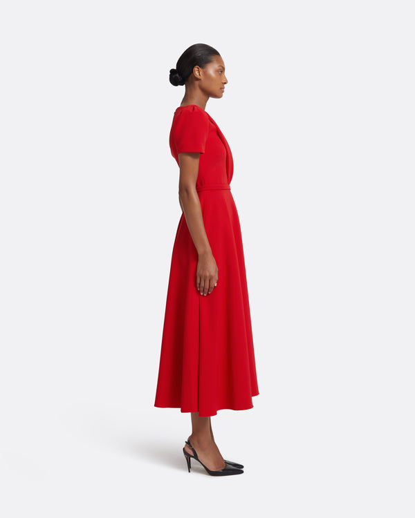 Safiyaa Cecilia Dresses In Cherry Red