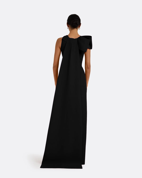 Safiyaa Celestia Black Long Dress