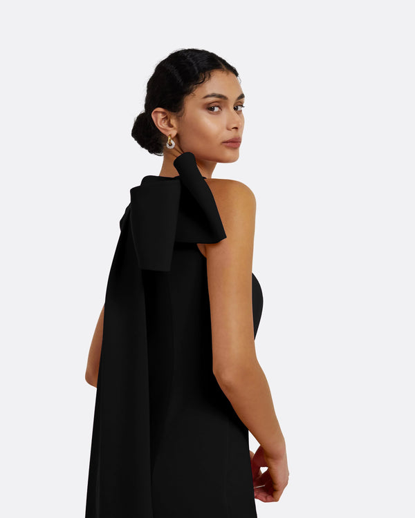 Safiyaa Celestia Black Long Dress