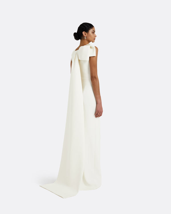 Safiyaa Celestia Ivory Long Dress