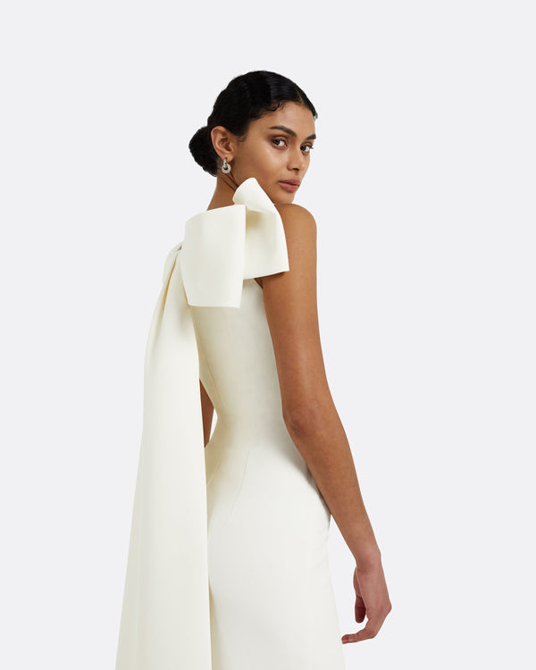 Safiyaa Celestia Ivory Long Dress