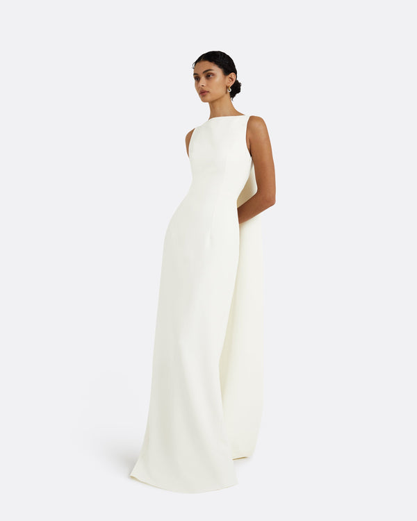 Safiyaa Celestia Ivory Long Dress