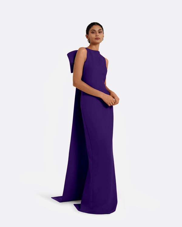 safiyaa Celestia Pansy Long Dress